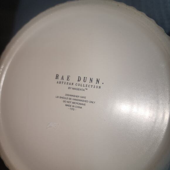 RAE DUNN EUC FLOUR CERAMIC CANISTER JAR & LID - Picture 6 of 7